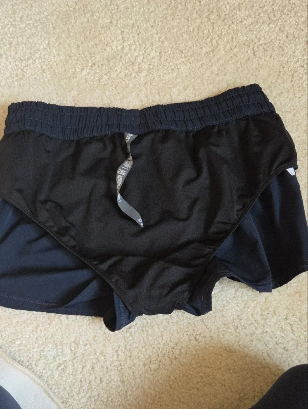 Vuori Navy Blue Athletic Shorts with White Drawstring